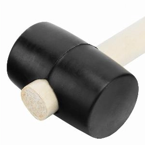 Киянка резиновая, 340 г, черная резина, деревянная рукоятка Sparta