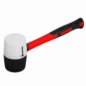 Киянка резиновая, 450 г, черно-белая резина, фибергласовая рукоятка Matrix