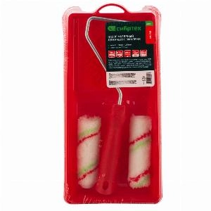 Малярный набор для работ с эмалями: кювета 150 мм х 290 мм и мини-валик 110 мм Сибртех