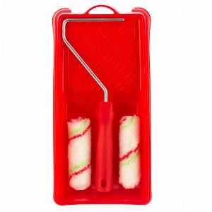 Малярный набор для работ с эмалями: кювета 150 мм х 290 мм и мини-валик 110 мм Сибртех