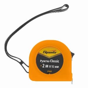 Рулетка Classic,2 м х 13 мм,пластиковый корпус Sparta
