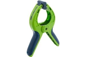 Струбцина клещеобразная 2-3/4, пластиковый корпус, двухкомпонентные рукоятки, усиленная пружина, 70 мм Сибртех