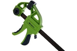 Струбцина F-образная, быстрозажимная, 300 х 70 х 540 мм, пластиковый корпус, фиксатор, двухкомпонентная рукоятка Сибртех