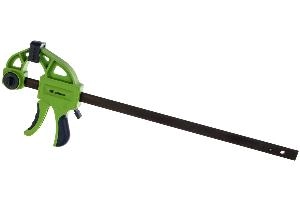 Струбцина F-образная, быстрозажимная, 300 х 70 х 540 мм, пластиковый корпус, фиксатор, двухкомпонентная рукоятка Сибртех