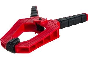 Струбцина клещеобразная 4, усиленная, пластиковый корпус, двухкомпонентные рукоятки, 100 мм Matrix