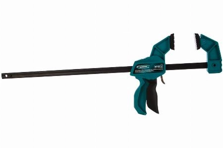 Струбцина реечная, быстрозажимная, пистолетного типа, пошаговый механизм, пластиковый корпус, 450мм Gross