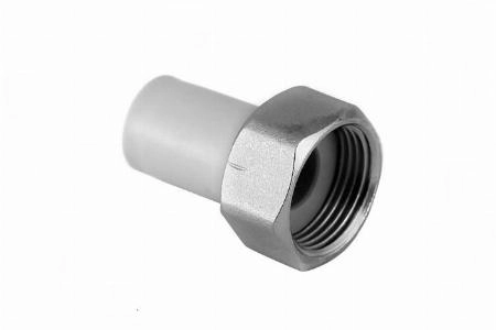 Патрубок с гайкой  32х1", пластик