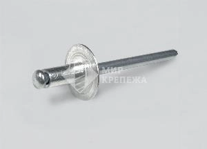 Заклепка вытяжная DIN 7337 увеличенный борт 4,8х16 (d=14) ал/ст SARIV