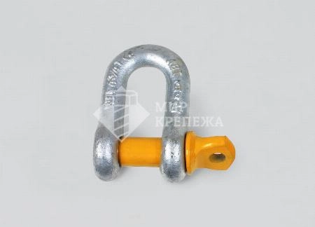 Скоба такелажная грузоподъемная прямая 16 мм (без гайки) G210 2000 кг