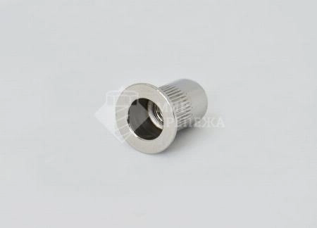 Гайка заклепка стандартный борт М6 (0,5-3) с насечкой А2