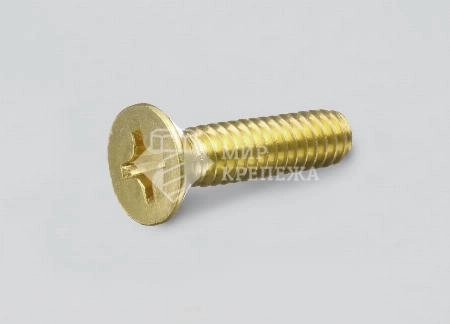 Винт DIN 965 М 2,5х10 латунь