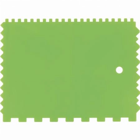 Шпатель для клея, пластмассовый, 130 х 170 мм, зубчатый Сибртех