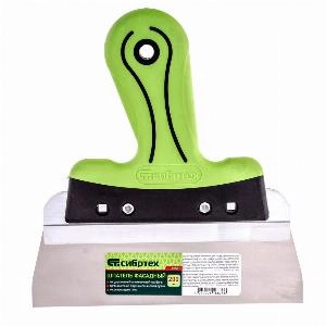 Шпатель фасадный, нержавеющая сталь, 200 мм, двухкомпонентная ручка Сибртех