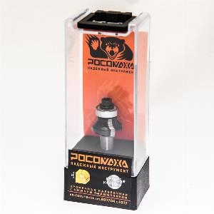 Фреза кромочная калевочная с нижним подшипником d8*D20*H8*R4 "РОСОМАХА" серия 1017