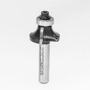 Фреза кромочная калевочная с нижним подшипником d8*D25*H11*R6 "РОСОМАХА" серия 1017