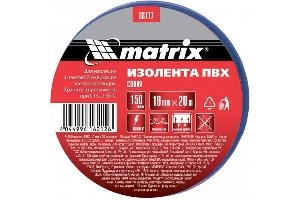 Изоляционная лента ПВХ 19 мм х 20 м, синяя, 150 мкм Matrix