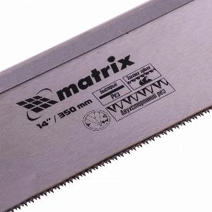 Пила по дереву обушковая для стусла, 350 мм, двухкомпонентная рукоятка Matrix