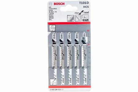 Пилка для лобзика по дереву (74 мм; 5 шт.) HCS T 101 D Bosch 2.608.630.032