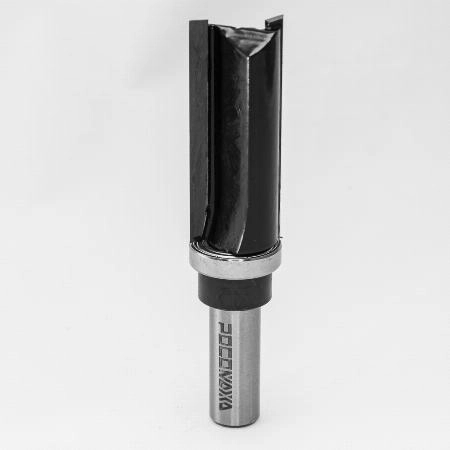 Фреза кромочная прямая с верхним подшипником d12*D21*H50 "РОСОМАХА" серия 1021