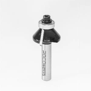 Фреза кромочная конусная с нижним подшипником d8*D25*H10*A45° "РОСОМАХА" серия 1022