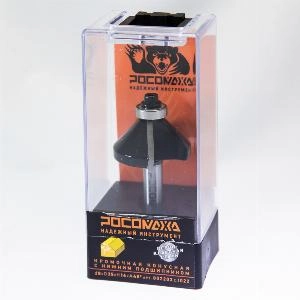 Фреза кромочная конусная с нижним подшипником d8*D35*H16*A45° "РОСОМАХА" серия 1022