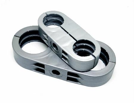 Пластиковое крепление для тр. 63 двойное