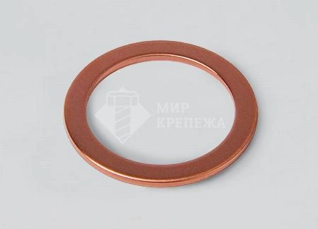 Кольцо DIN 7603 6х10х1 медь