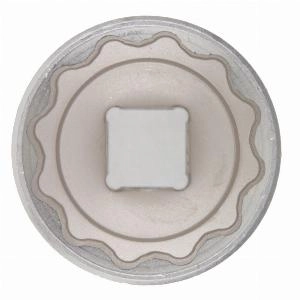 Головка торцевая, 30 мм, двенадцатигранная, CrV, под квадрат 1/2, хромированная Matrix