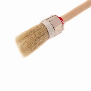 Кисть круглая, Профи №2 (20 мм), натуральная щетина, деревянная ручка MTX