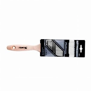 Кисть плоская Platinum 2.5", искусственная щетина, деревянная ручка MTX