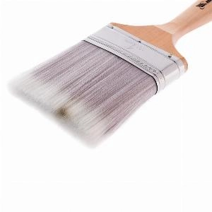 Кисть плоская Platinum 4", искусственная щетина, деревянная ручка MTX