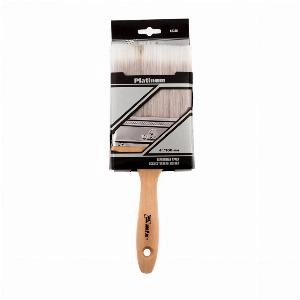 Кисть плоская Platinum 4", искусственная щетина, деревянная ручка MTX
