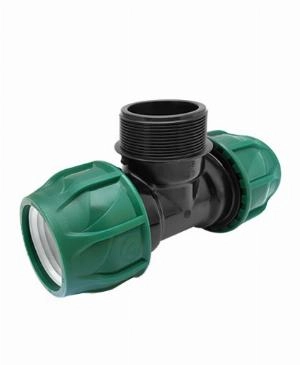 PN10 Тройник компрессионный НР 16х3/4"