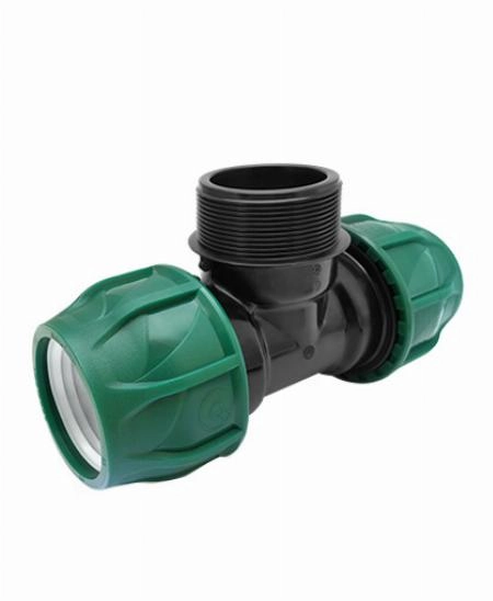 PN10 Тройник компрессионный НР 50х1 1/4"