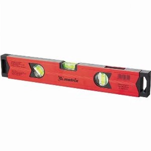 Уровень алюминиевый магнитный, 1500 мм, фрезерованный, 3 глазка (1 зеркальный), усиленный Matrix