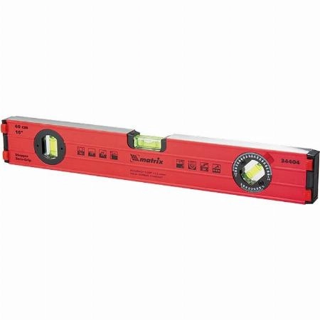 Уровень алюминиевый, 1200 мм, фрезерованный, 3 глазка, усиленный Matrix